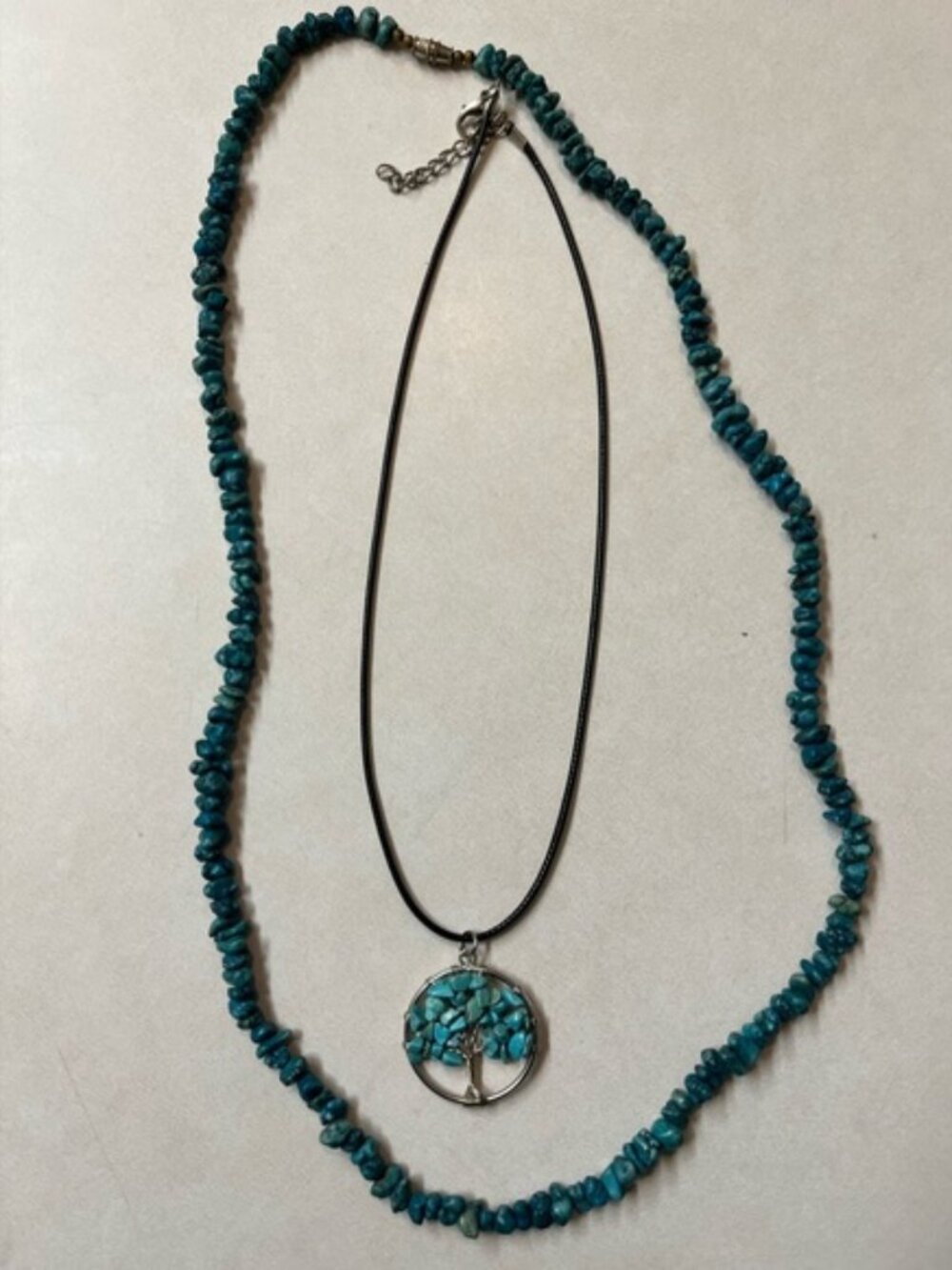 Crystal Necklaces- Pretty Pair